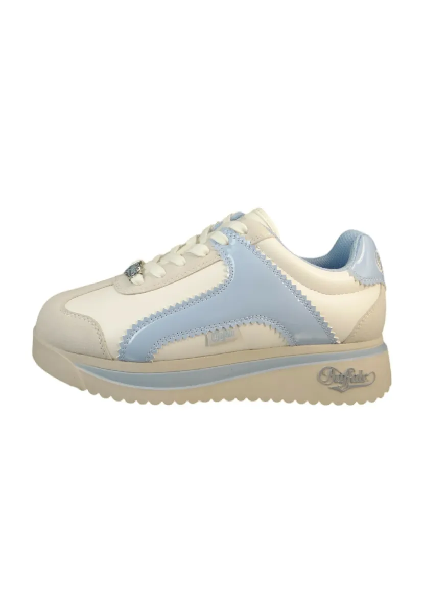 Sneaker low - cream blue white