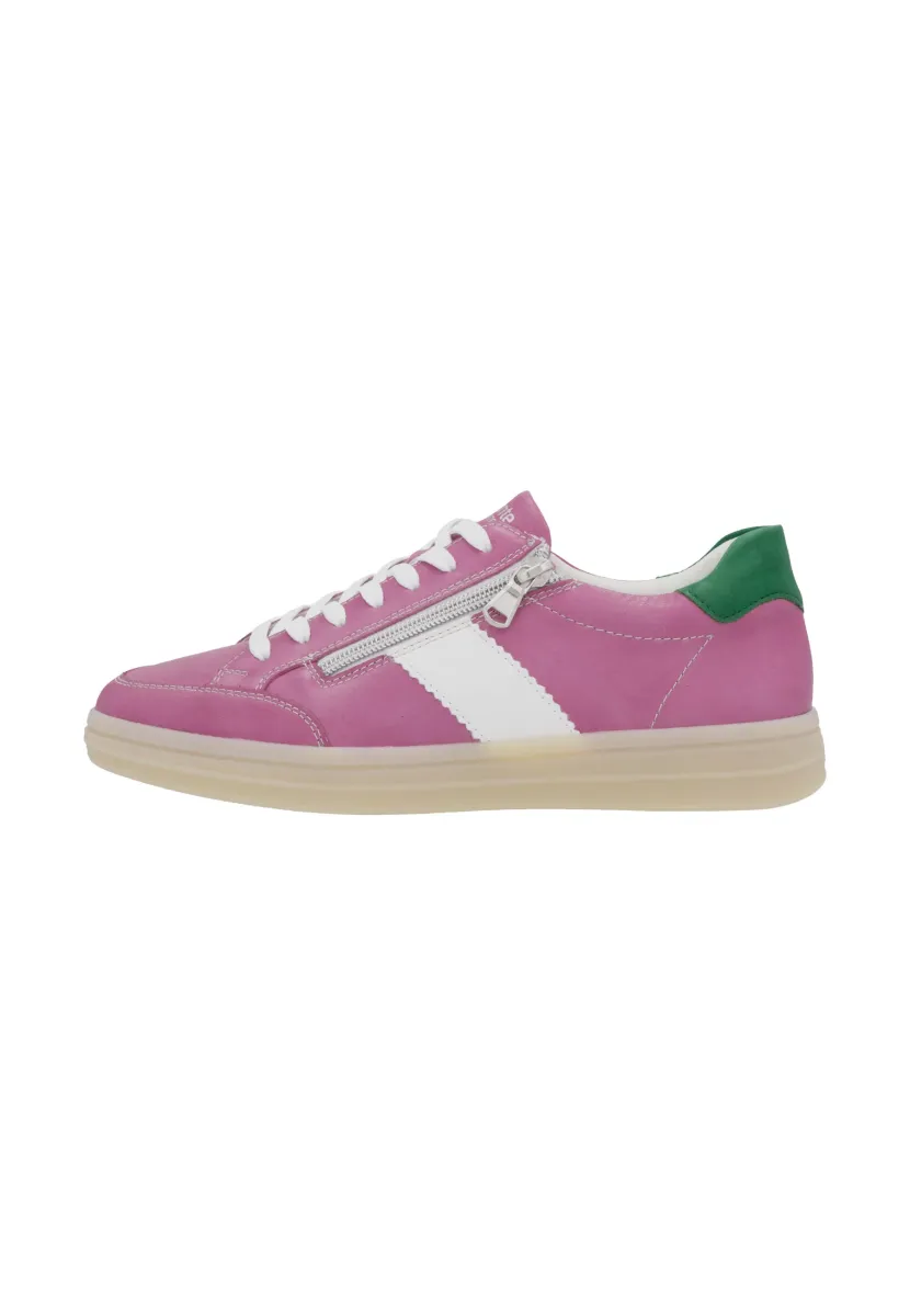 Sneaker low - fuchsia white smaragd dc