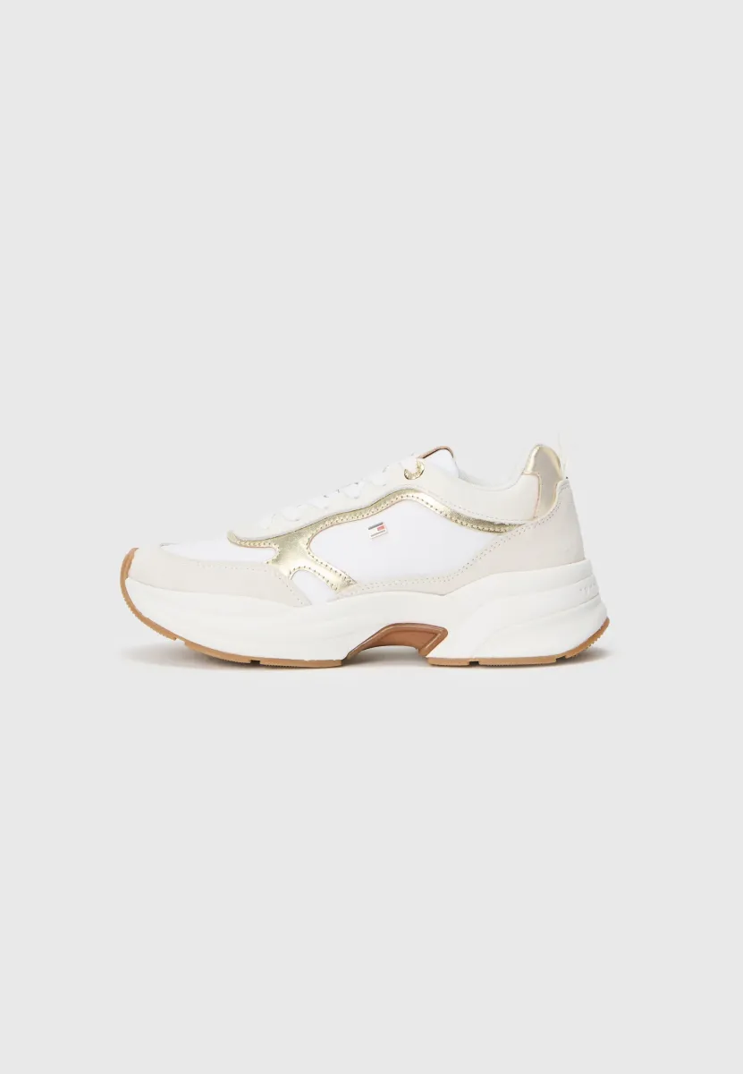 Sneaker low - gold-coloured/white/ecru