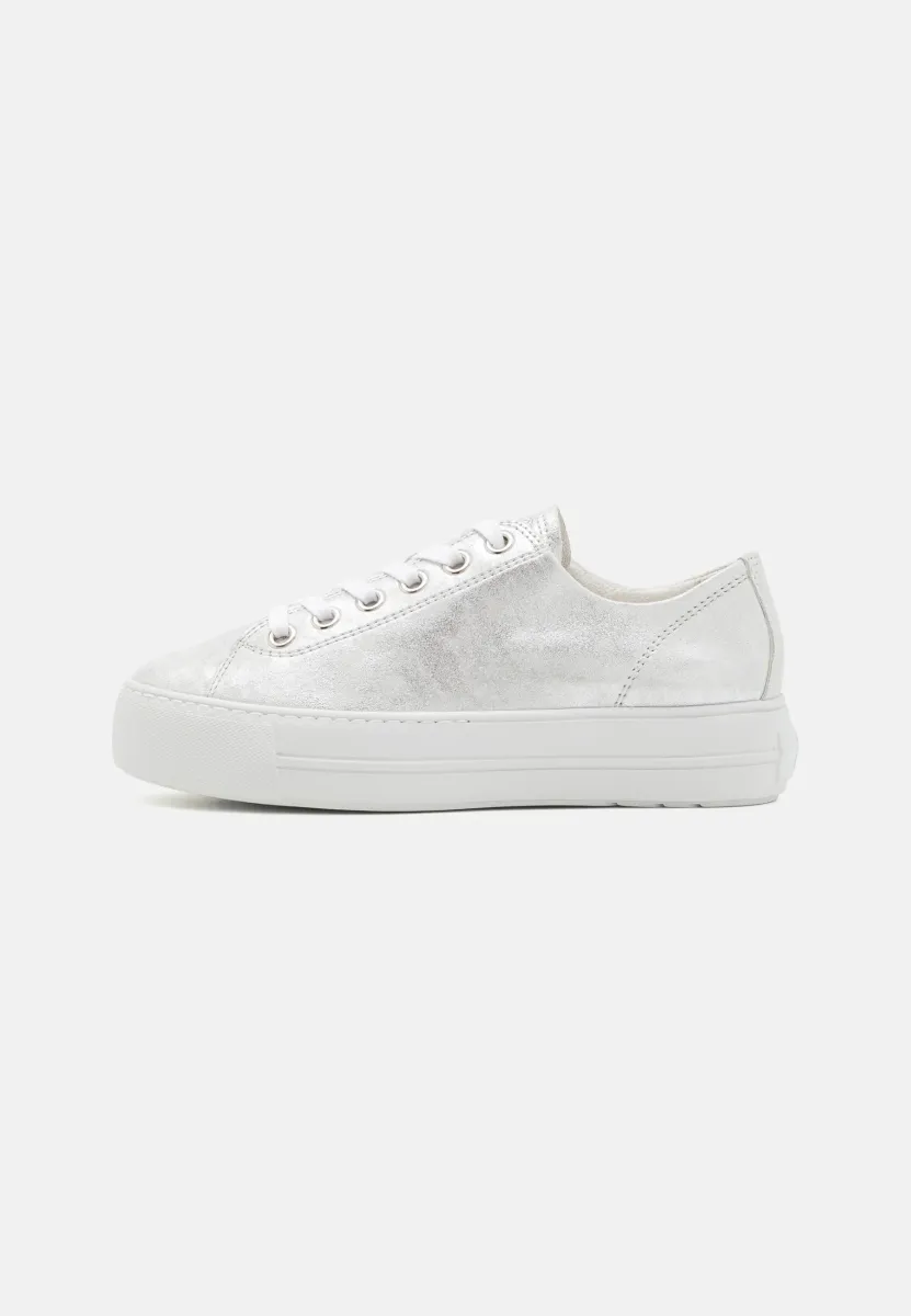 Sneaker low - metallic antic alu