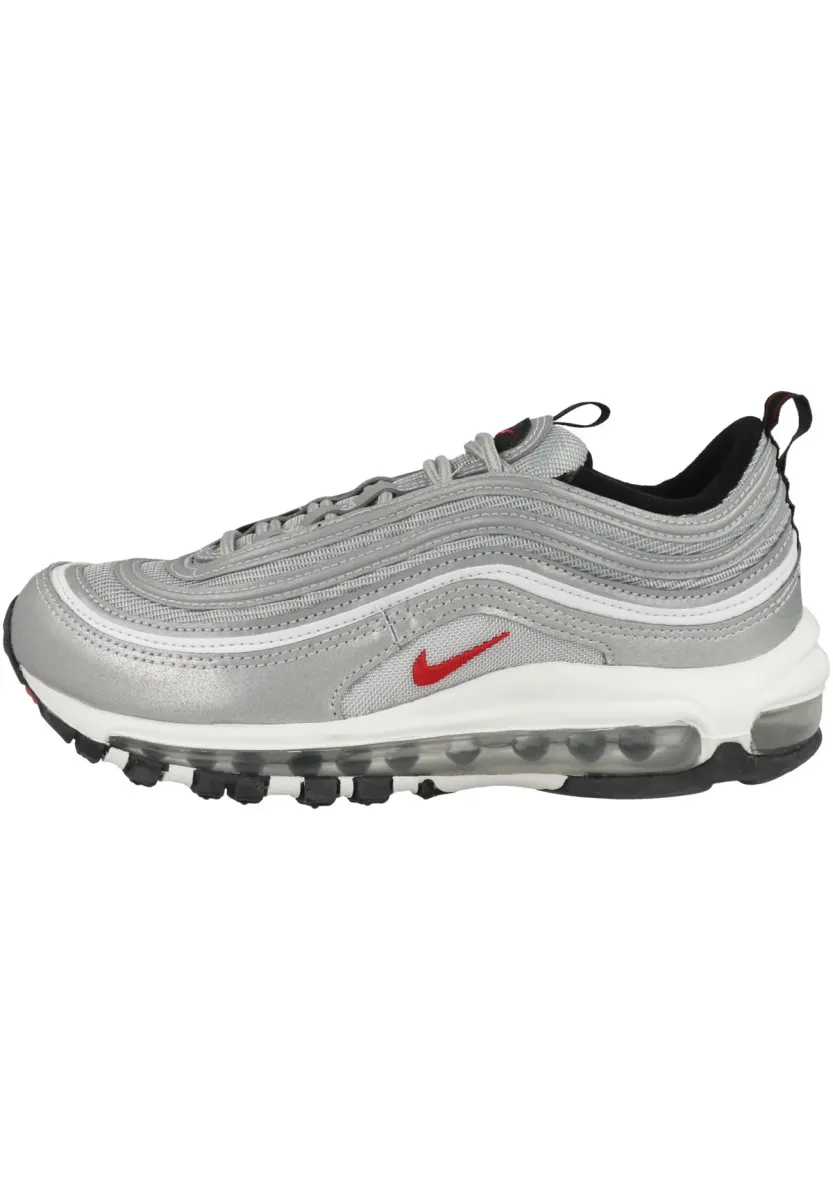 Sneaker low - metallic silver varsity red white