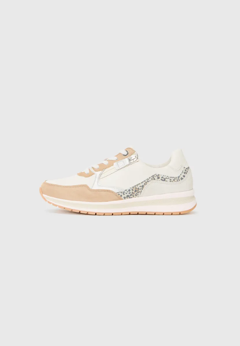 Sneaker low - off white/sand/silver-coloured