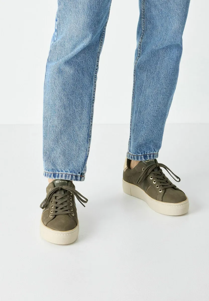 Sneaker low - olive nubuc