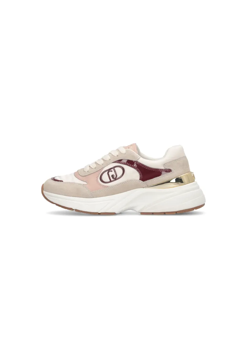 Sneaker low - rope/milk/cremisi