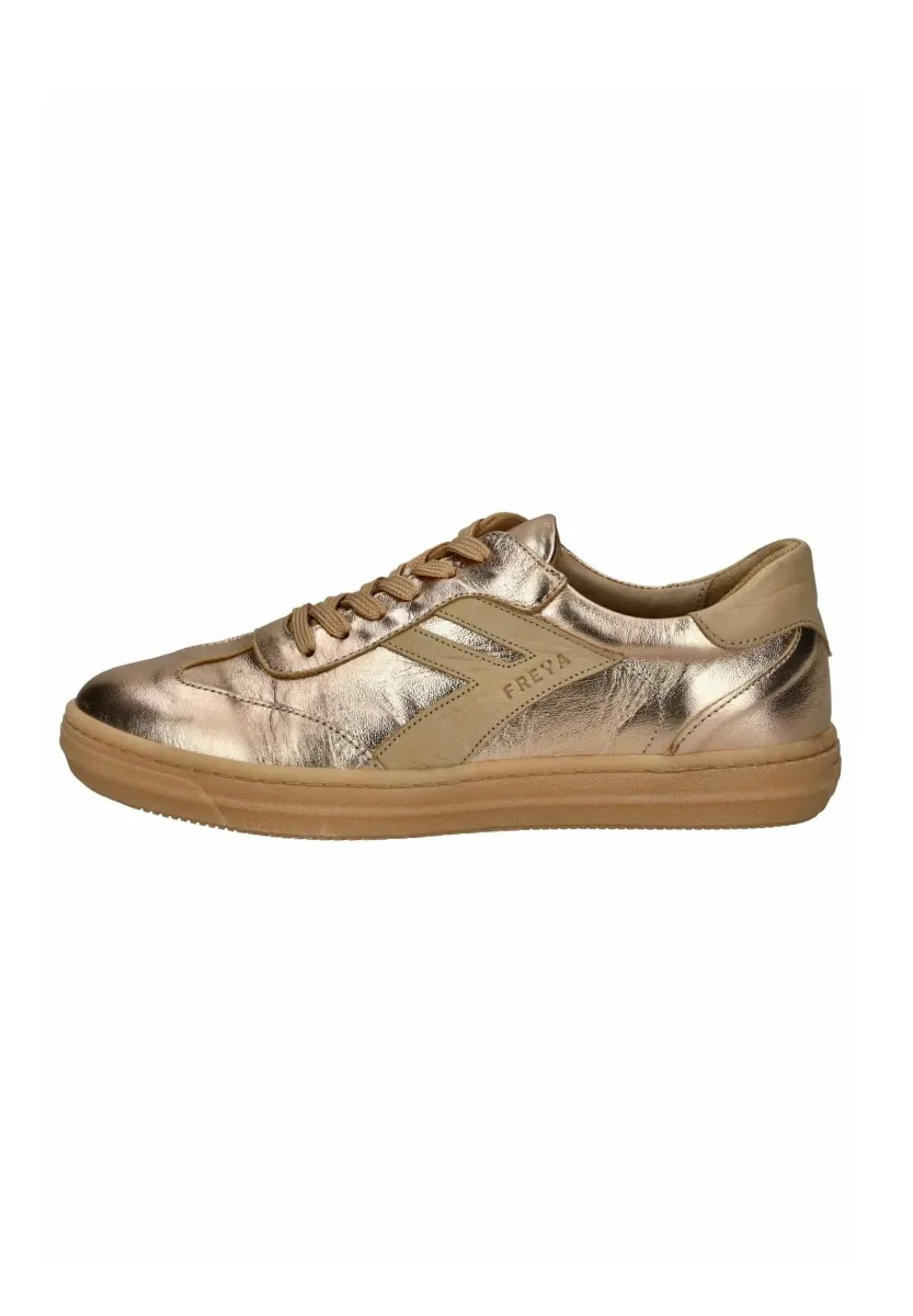 Sneaker low - roségold camel 1662
