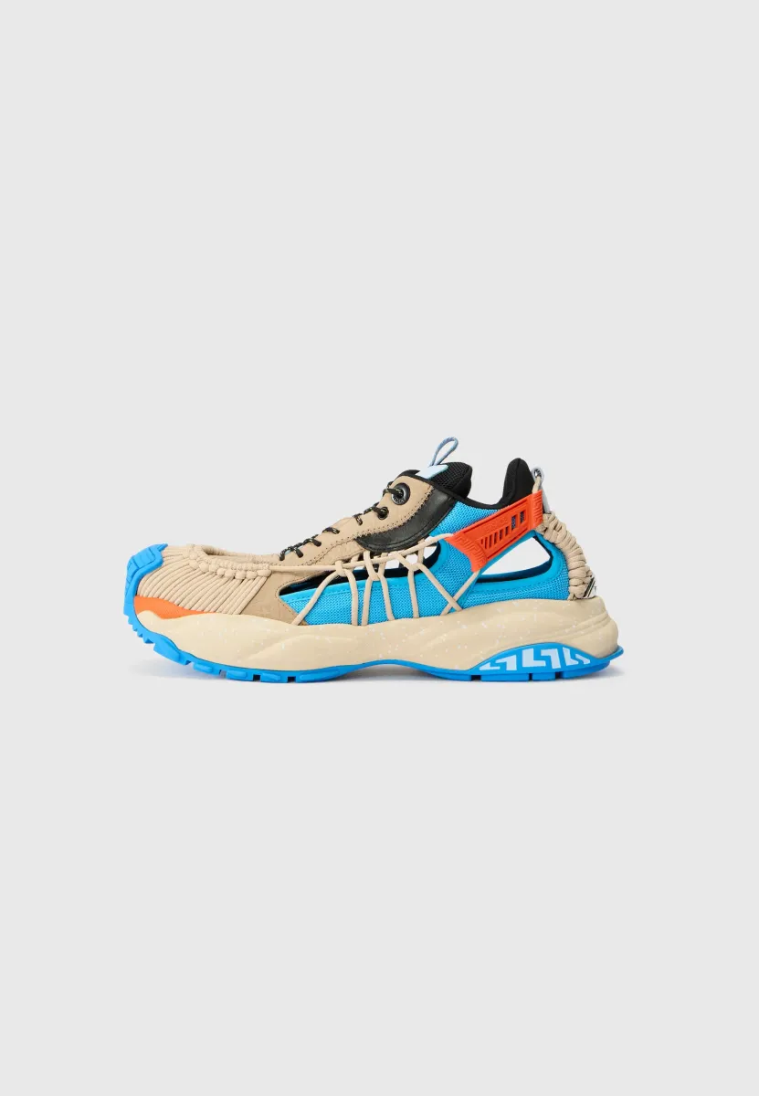 Sneaker low - sand/black/blue hydrangea/ski diver