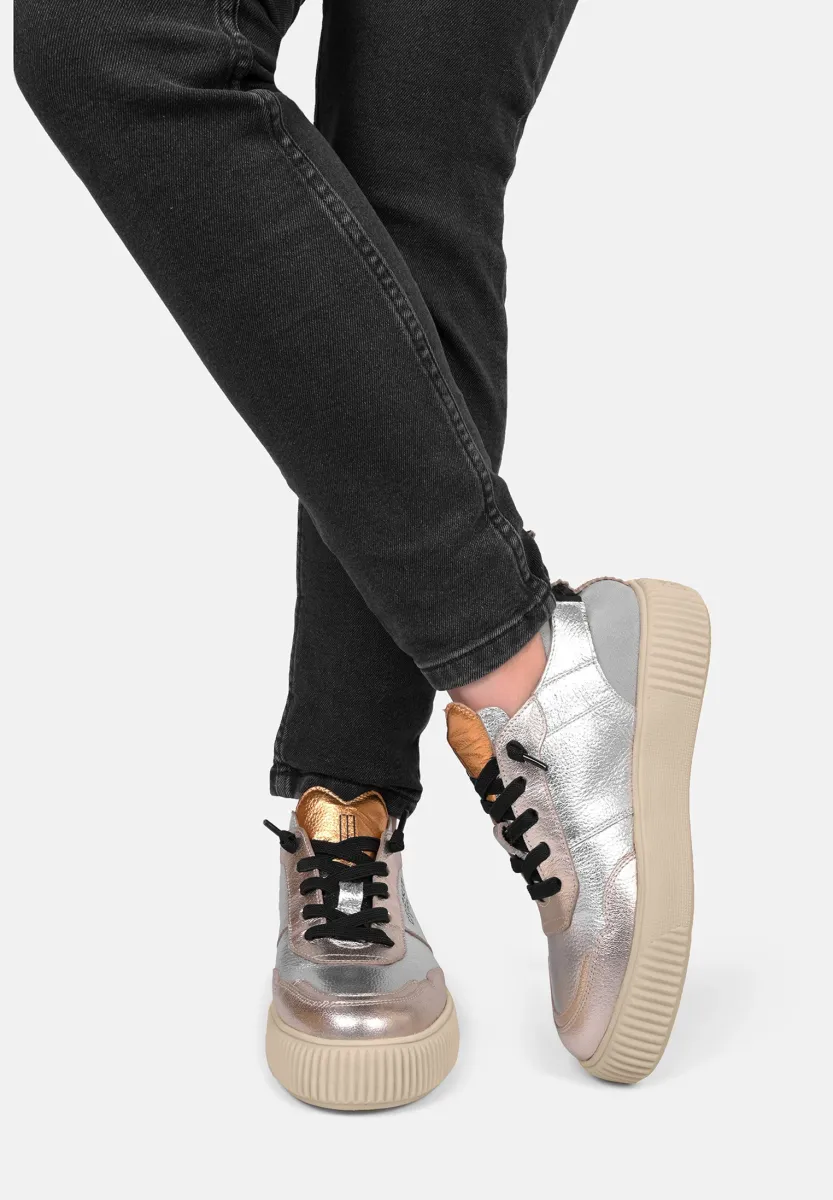 Sneaker low - silber gold