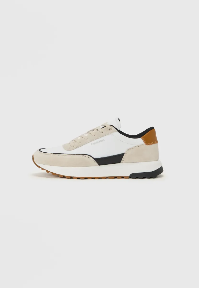 Sneaker low - stony beige/white/dried oregano