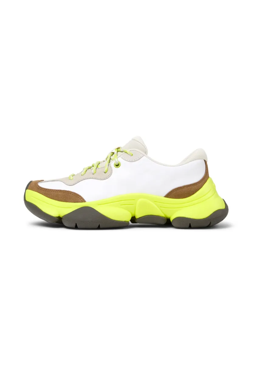 Sneaker low - weiß beige