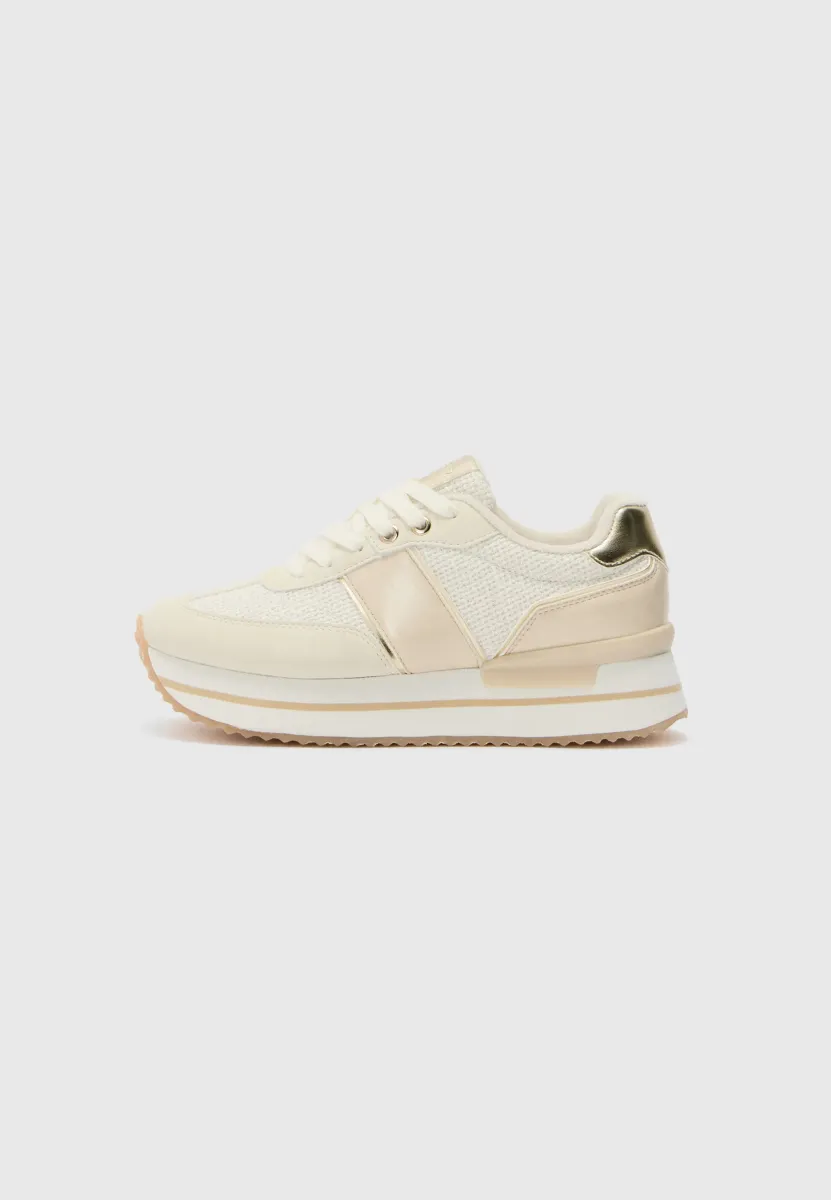 Sneaker low - white/beige/gold-coloured