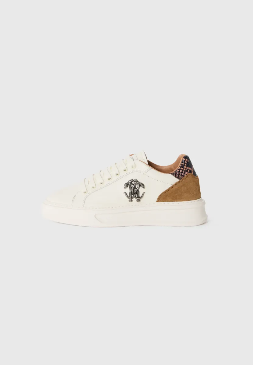 Sneaker low - white/brown