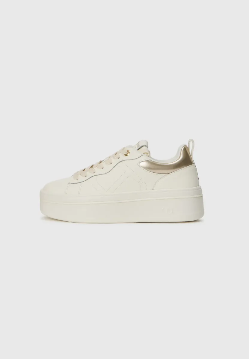 Sneaker low - white/gold-coloured