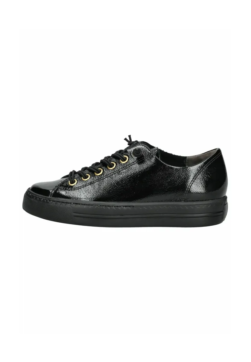 SNEAKER - Sneaker low - knautschlack black