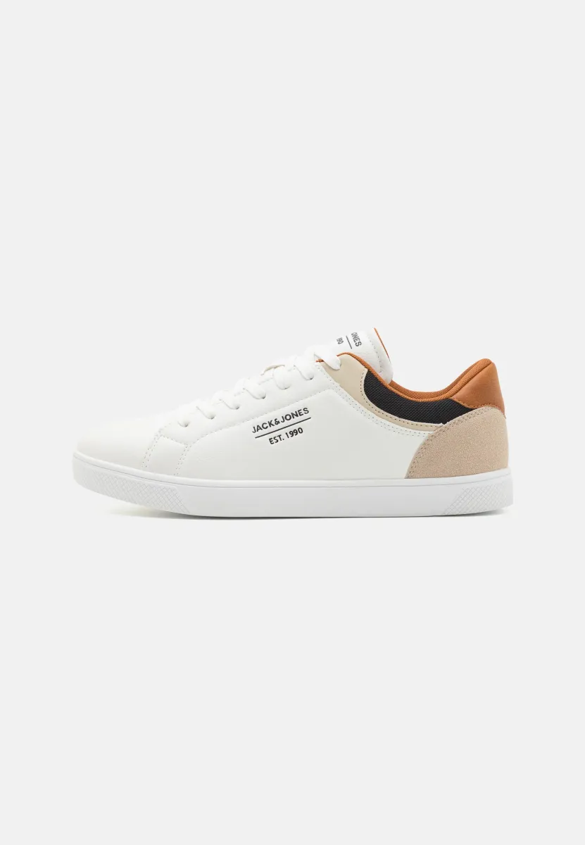 SNEAKER - Sneaker low - white/anthracite/cognac