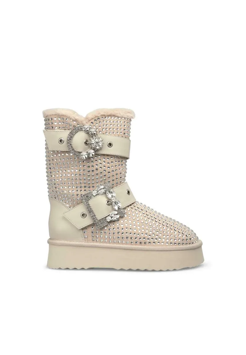 Snowboot/Winterstiefel - blanco