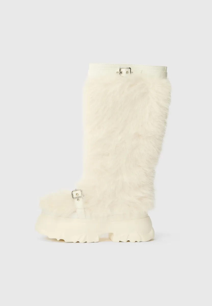 Snowboot/Winterstiefel - offwhite
