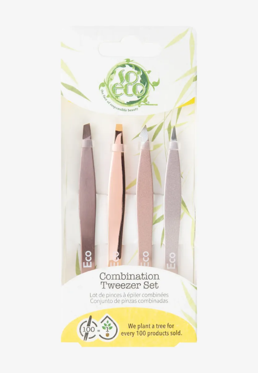 SO ECO ROSE GOLD TWEEZER SET (4-PIECES) - Zubehör Körperpflege - rose gold