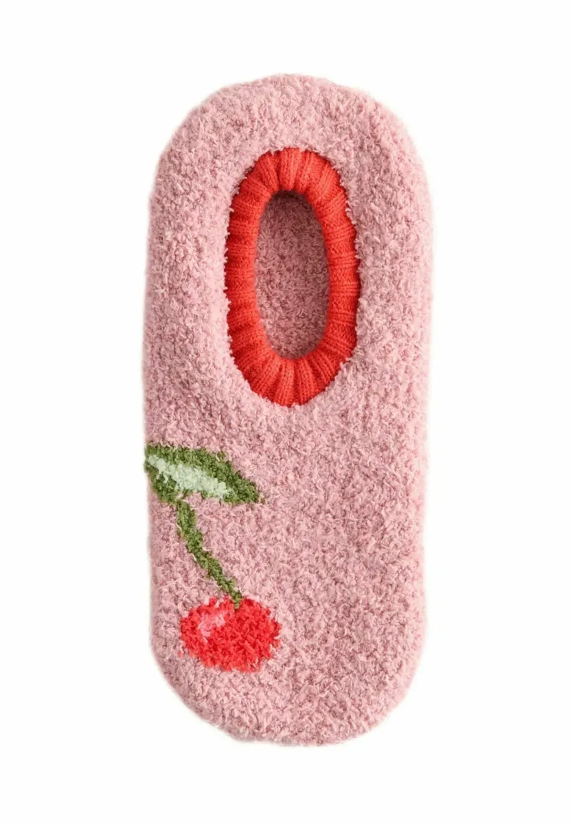 Socken - pink cherries print