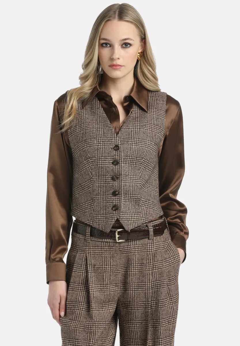SOFFIATO - Weste - marrone beige