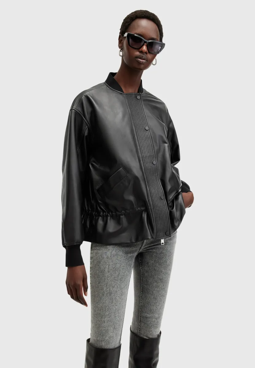 SOFI - Lederjacke - black