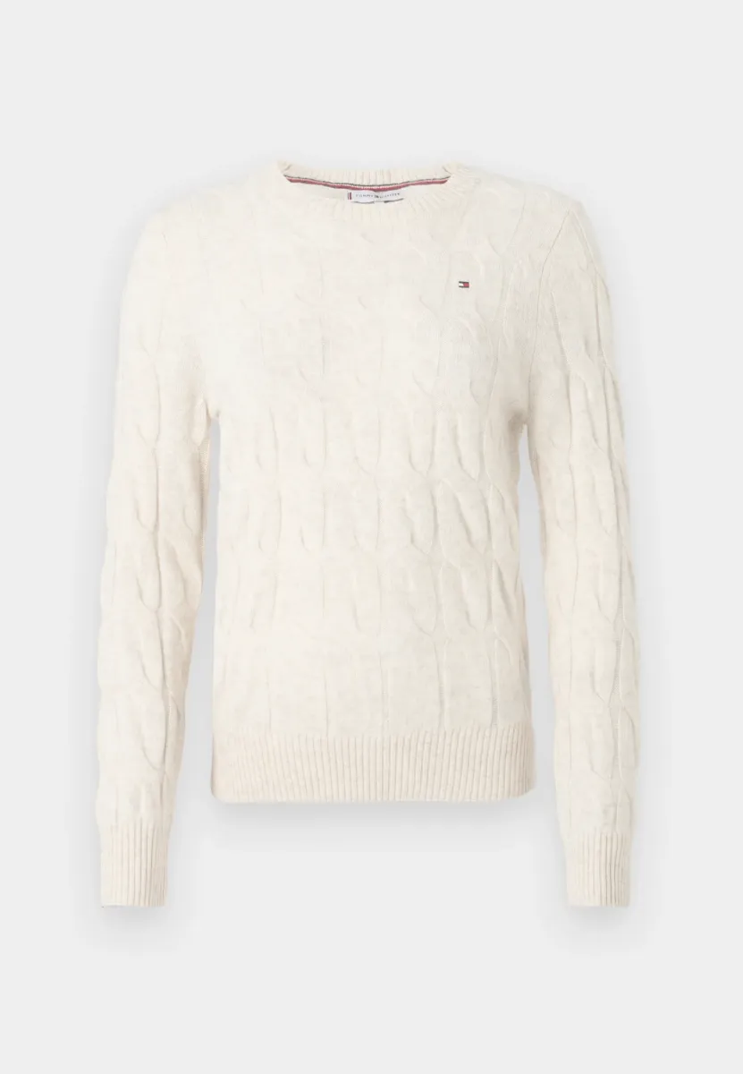 SOFT CABLE  - Strickpullover - heather oatmilk