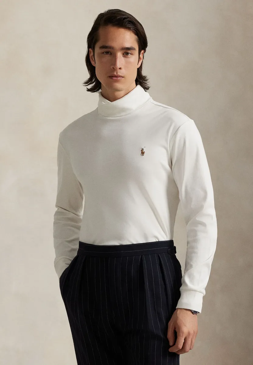 SOFT COTTON ROLL NECK - Langarmshirt - nevis