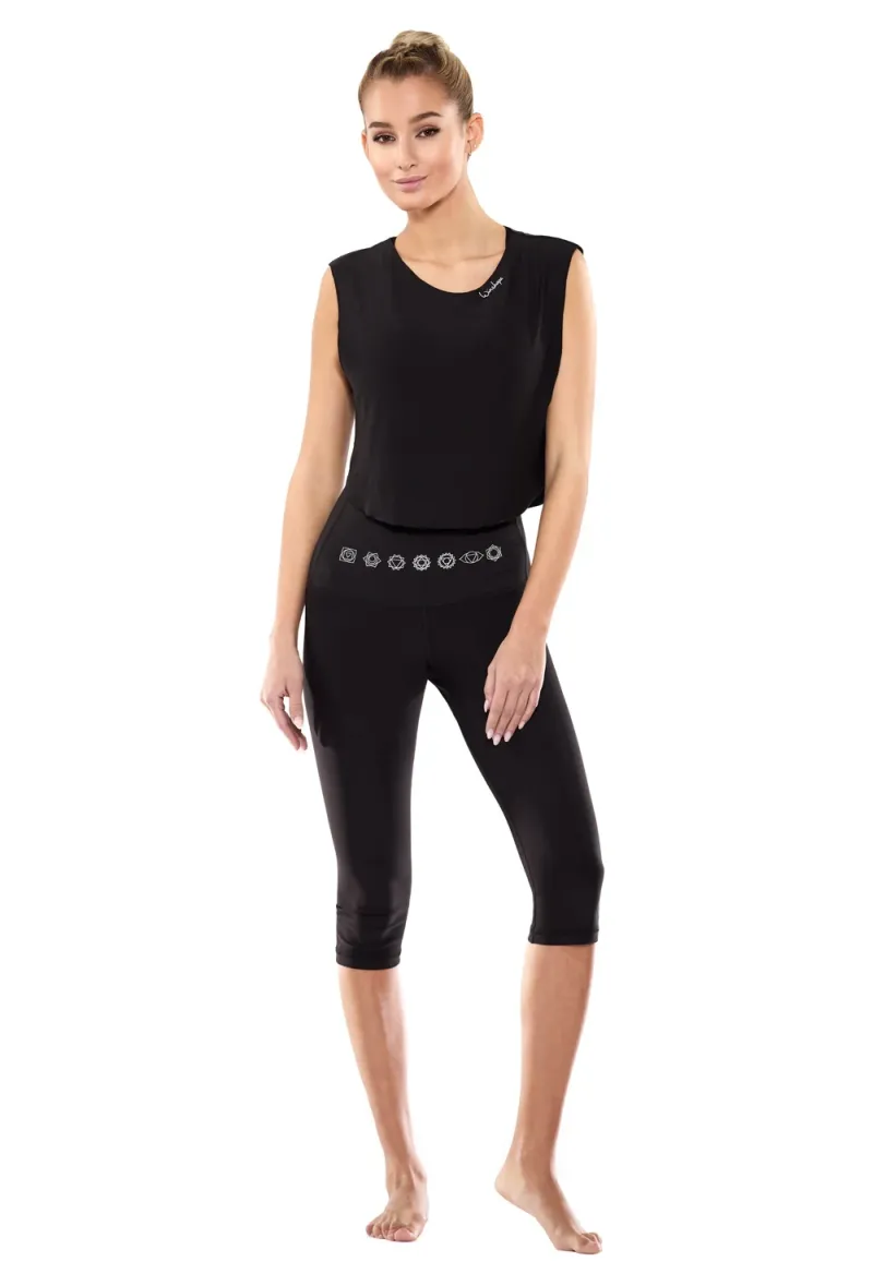 SOFT CROPPED - Top - black