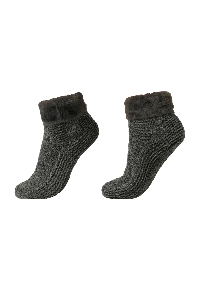 SOFT DOUBLE - Socken - anthracite