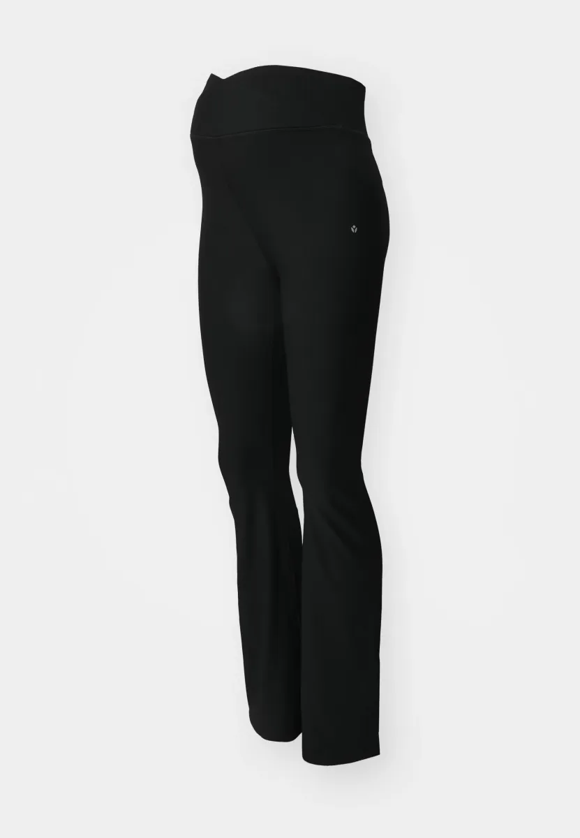 SOFT FLARE FULL LENGTH MATERNITY LEGGINGS
 - Tights - black