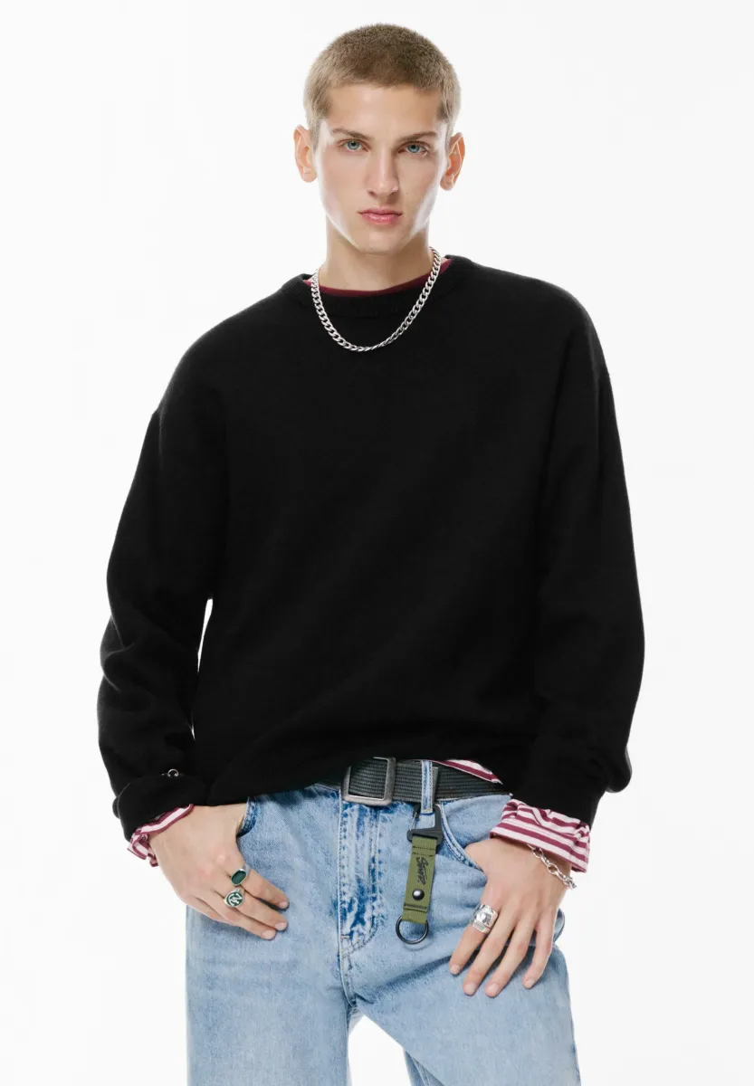 SOFT - Strickpullover - black