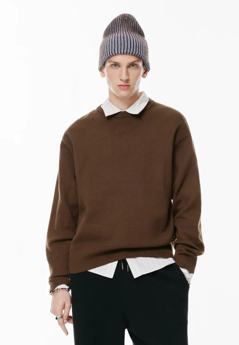 SOFT - Strickpullover - dark brown