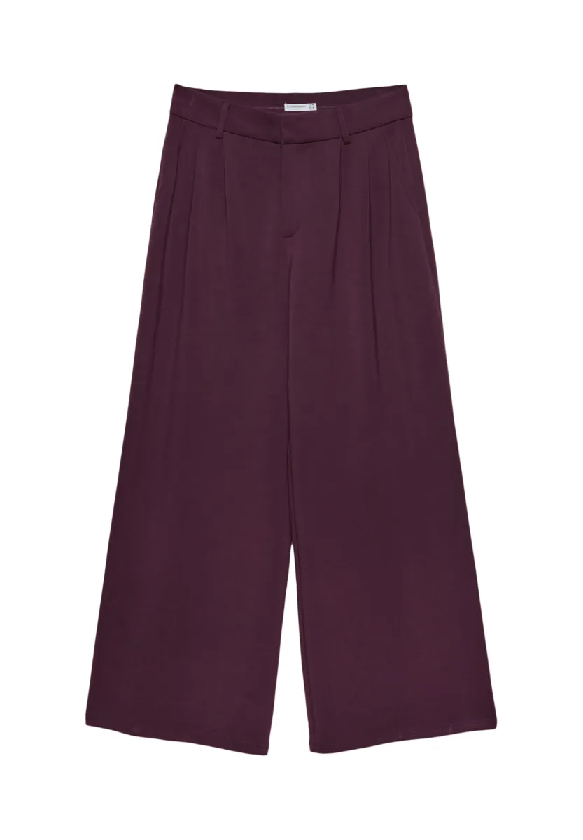 SOFT-TOUCH SMART - Stoffhose - bordeaux