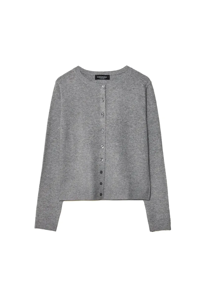 SOFT-TOUCH - Strickjacke - dark grey