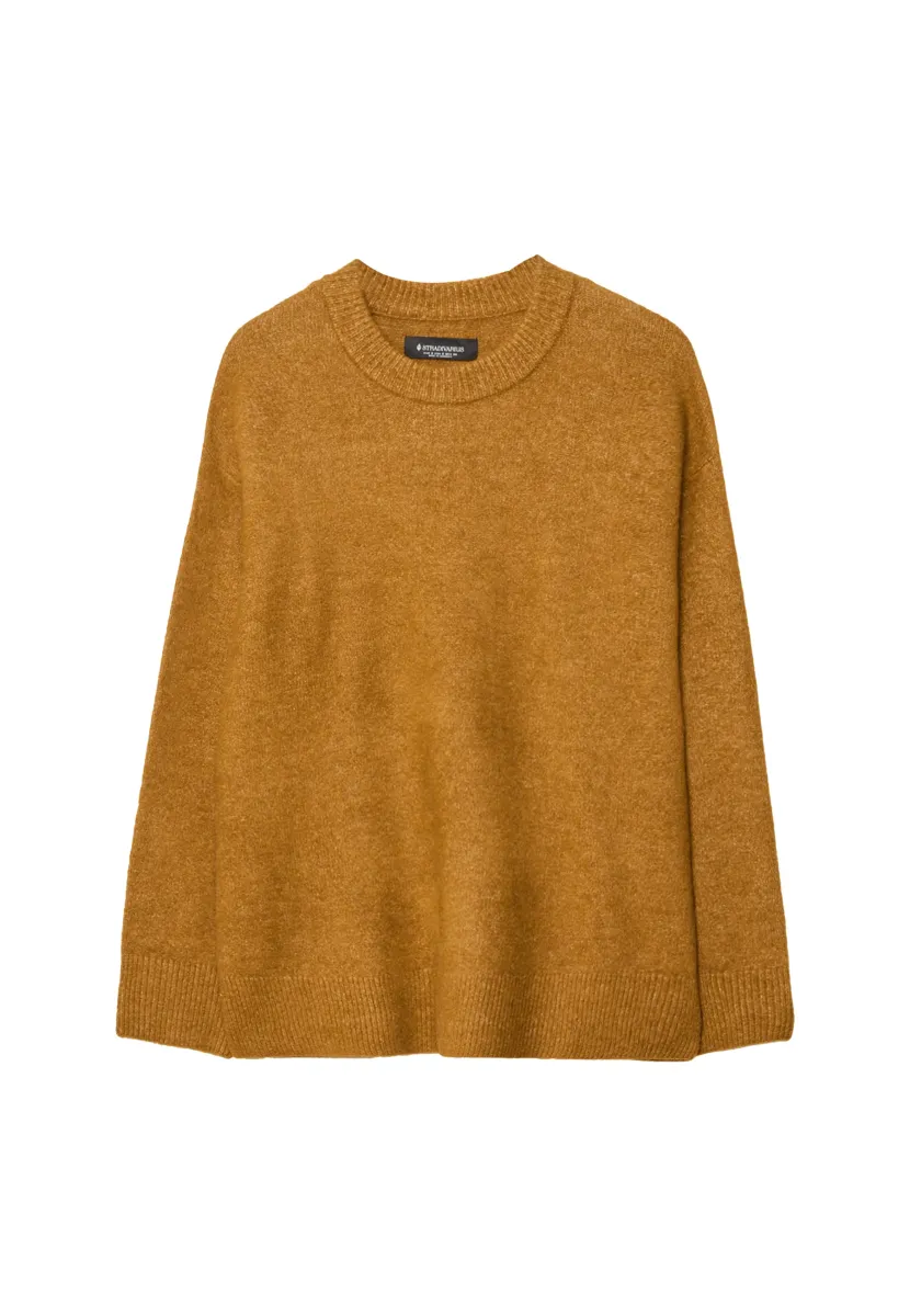 SOFT-TOUCH SWEATER - Strickpullover - ochre