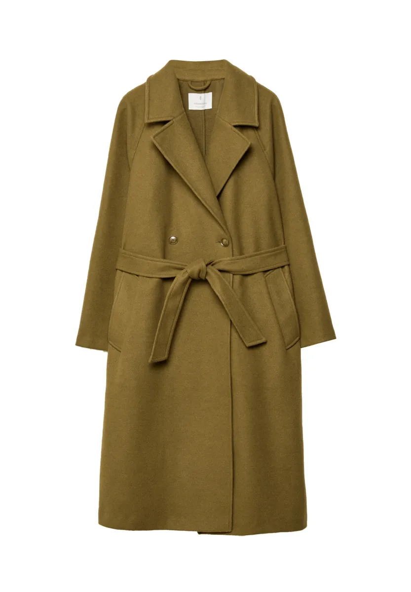SOFT TOUCH - Trenchcoat - mottled green