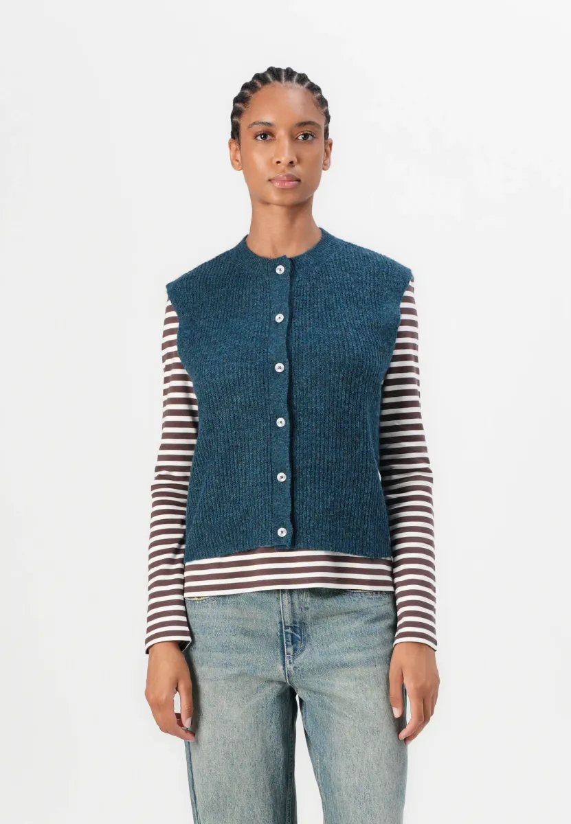 SOFT VEST - Weste - dark sea petrol