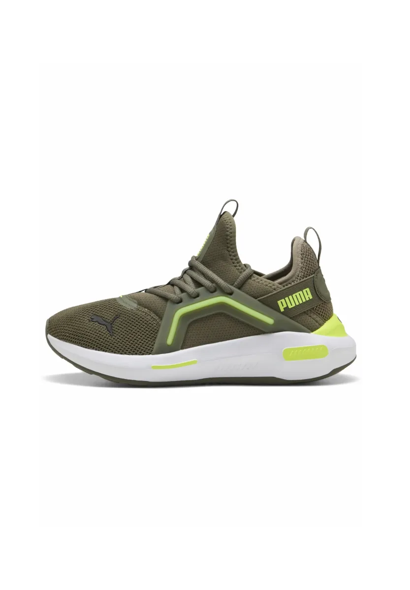 SOFTRIDE ENZO - Trainingsschuh - loden green yellow alert