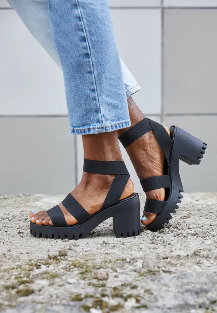 SOHOO - High Heel Sandalette - black