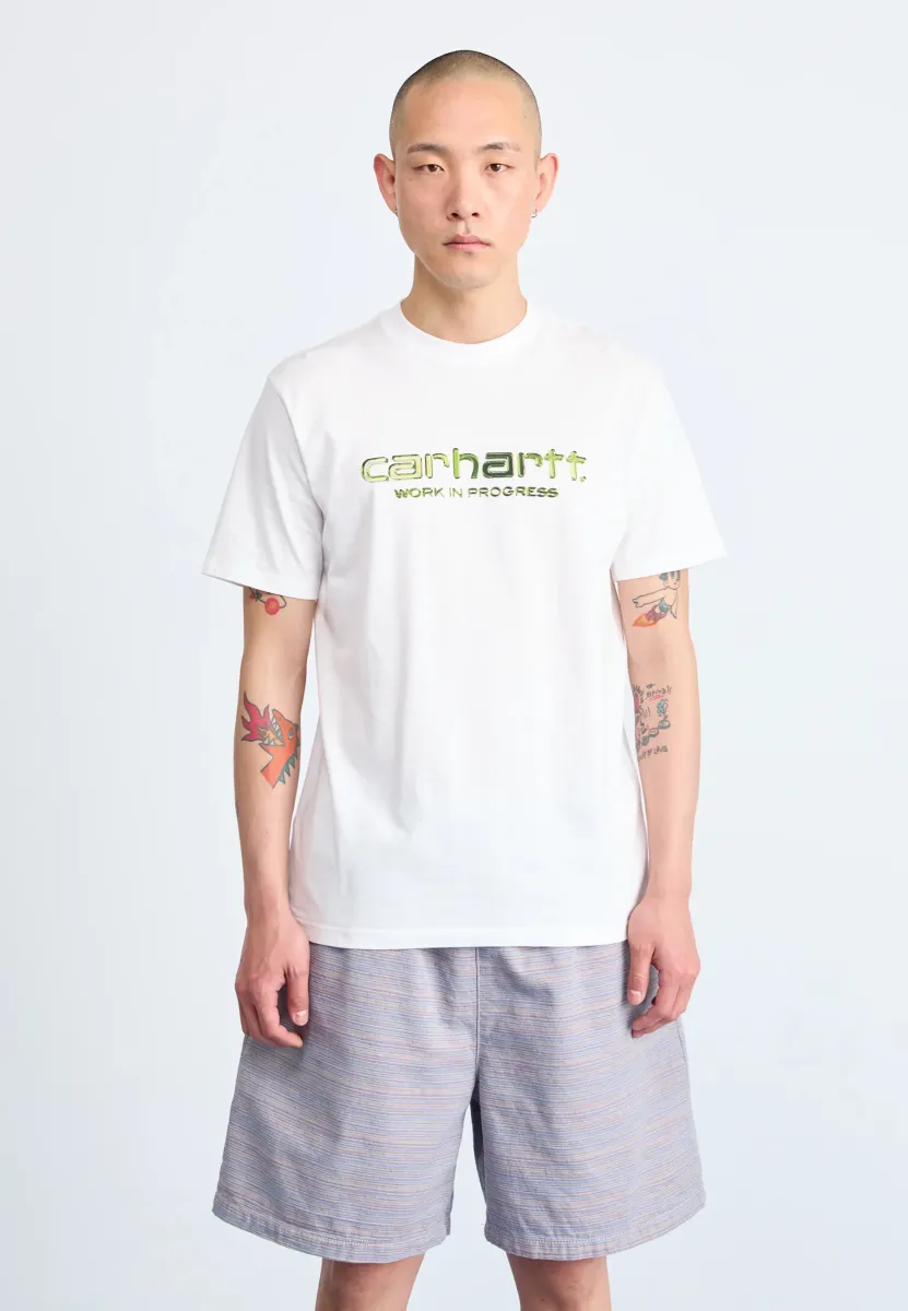 SOLAR CHROME SCRIPT - T-Shirt print - white