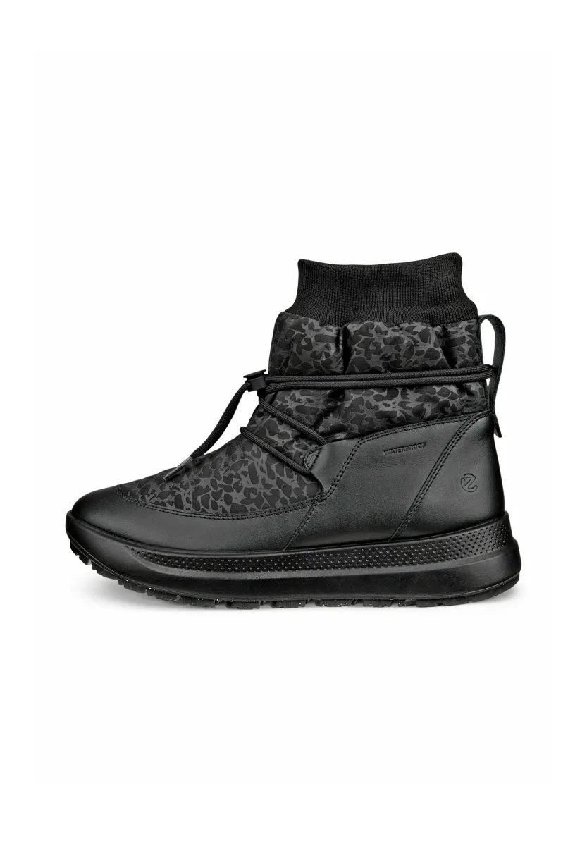SOLICE - Snowboot/Winterstiefel - black black reflective