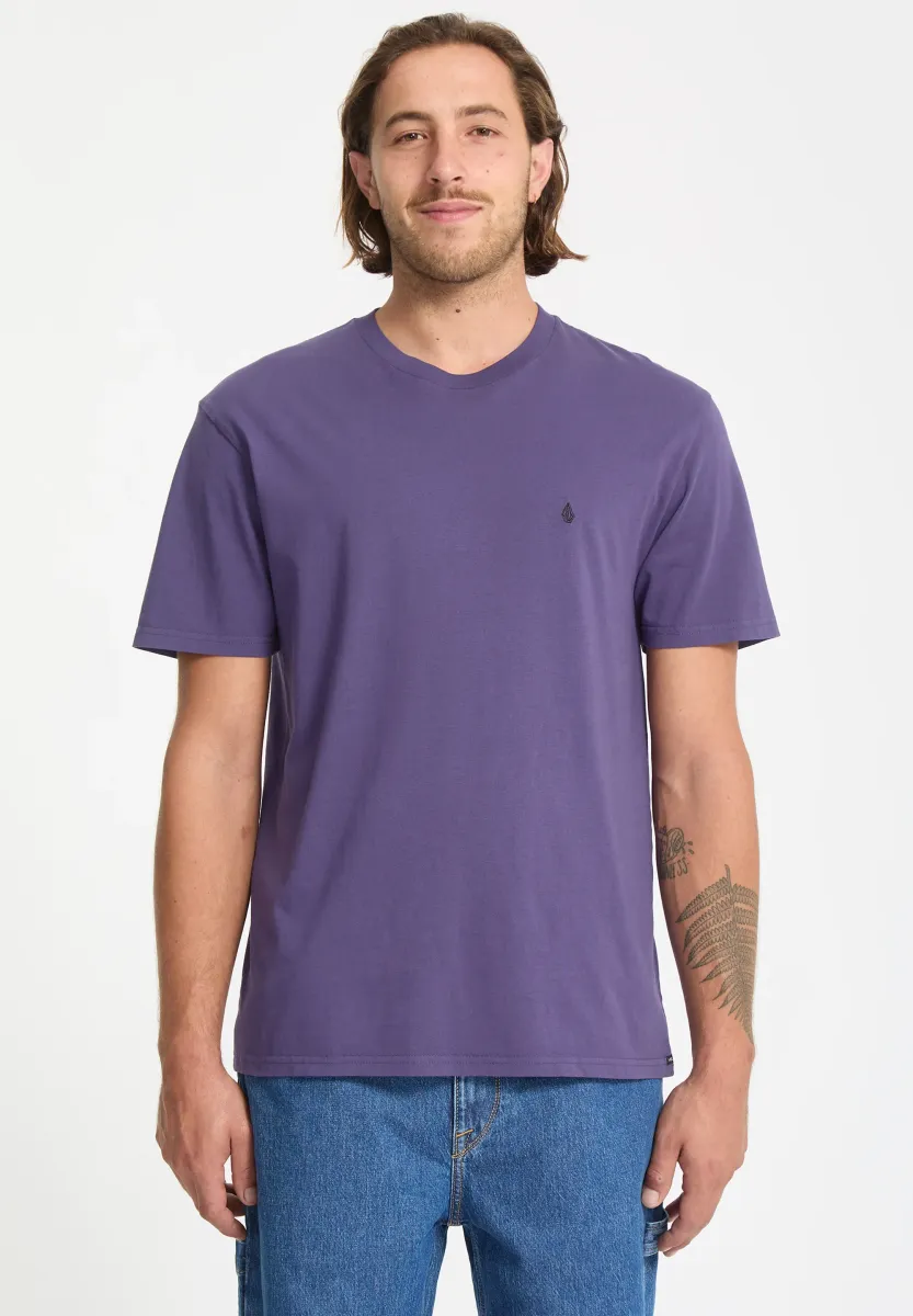 SOLID STONE EMB - T-Shirt basic - dark purple