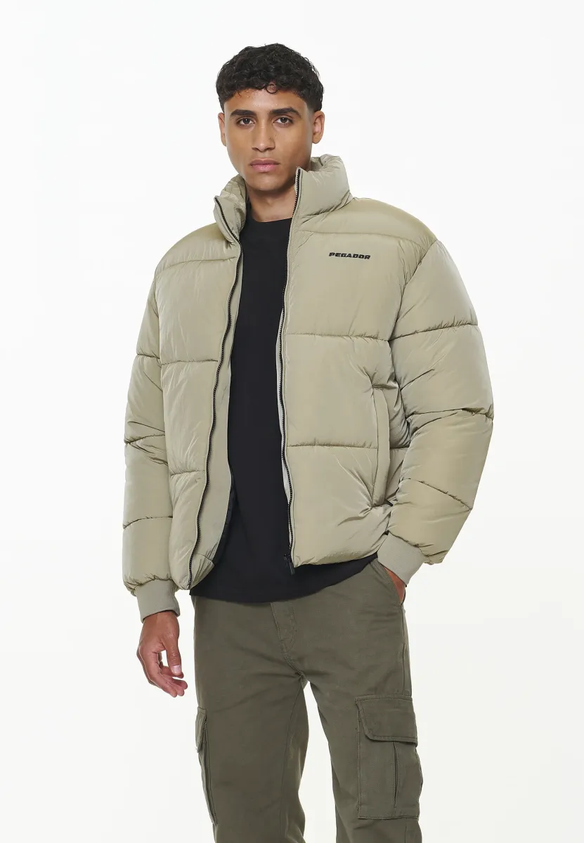 SOLIN CRUSHED PUFFER JACKET - Winterjacke - mud beige