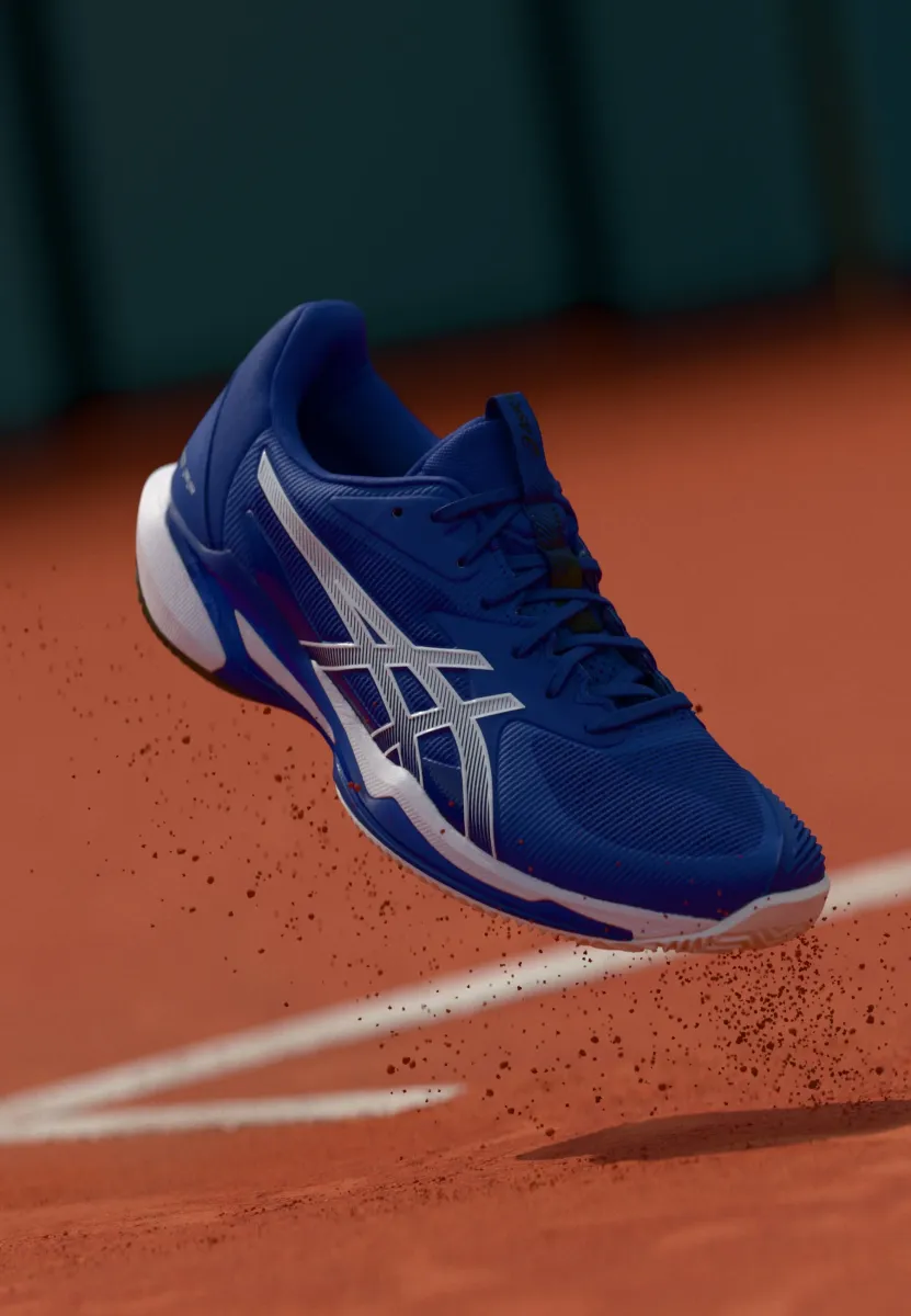 SOLUTION SPEED FF 3 CLAY - Tennisschuh für Sandplätze - dark cobalt/white