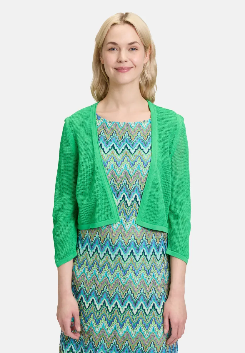 SOMMER-MIT 3/4 ARM - Strickjacke - island green