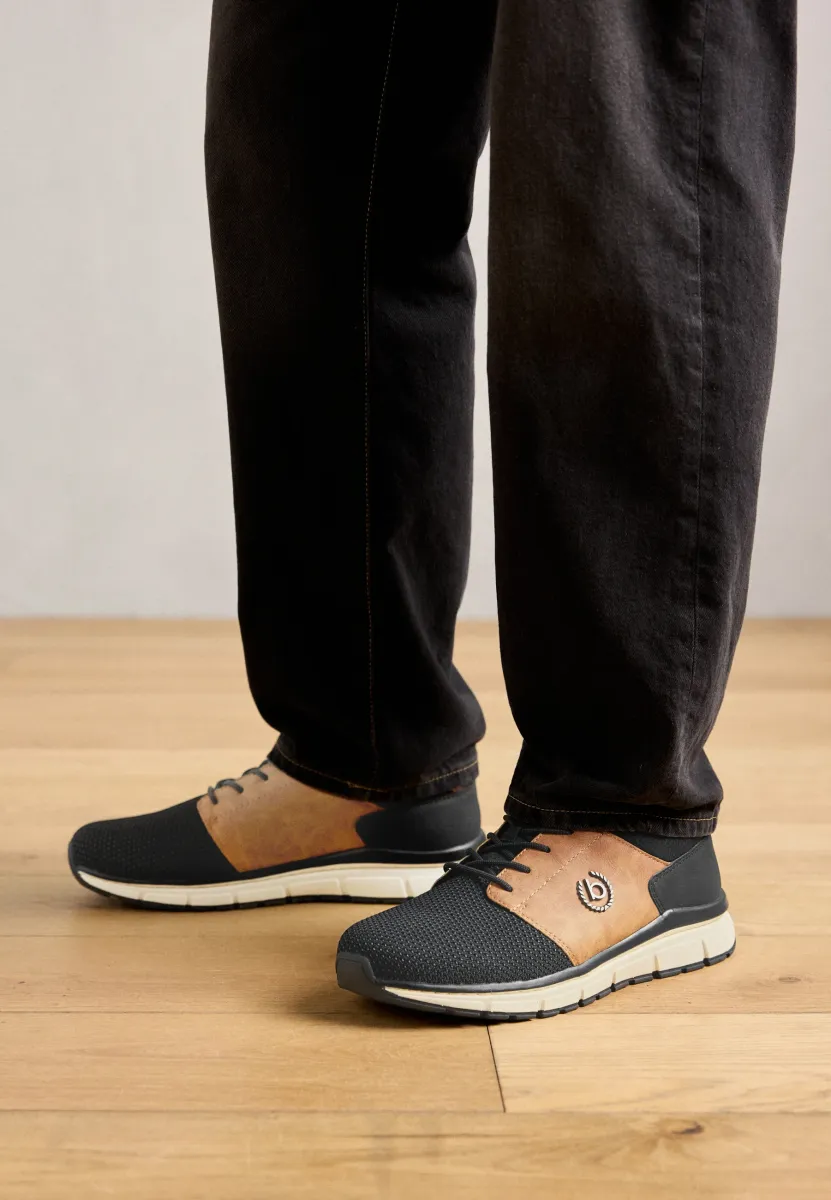 SONIC - Sneaker low - black/cognac