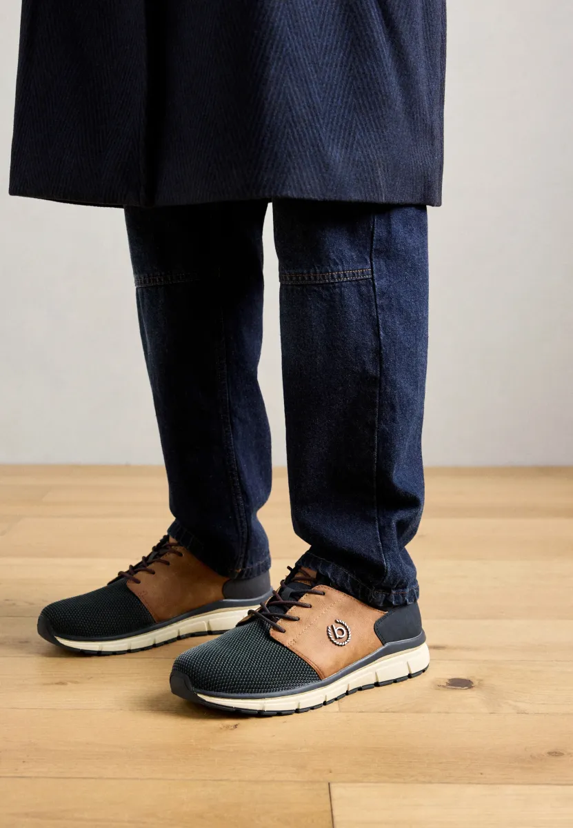 SONIC - Sneaker low - dark blue/cognac