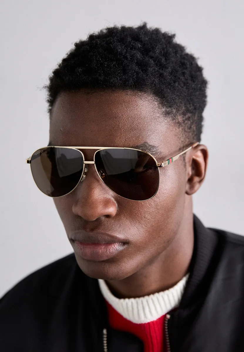 Sonnenbrille - gold/brown