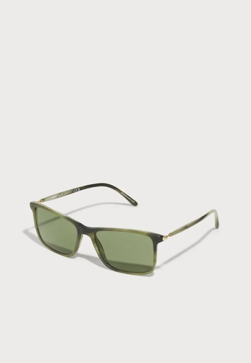 Sonnenbrille - matte striped green