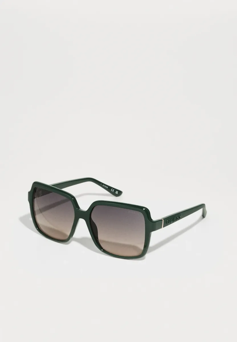 Sonnenbrille - shiny dark green/gradient smoke