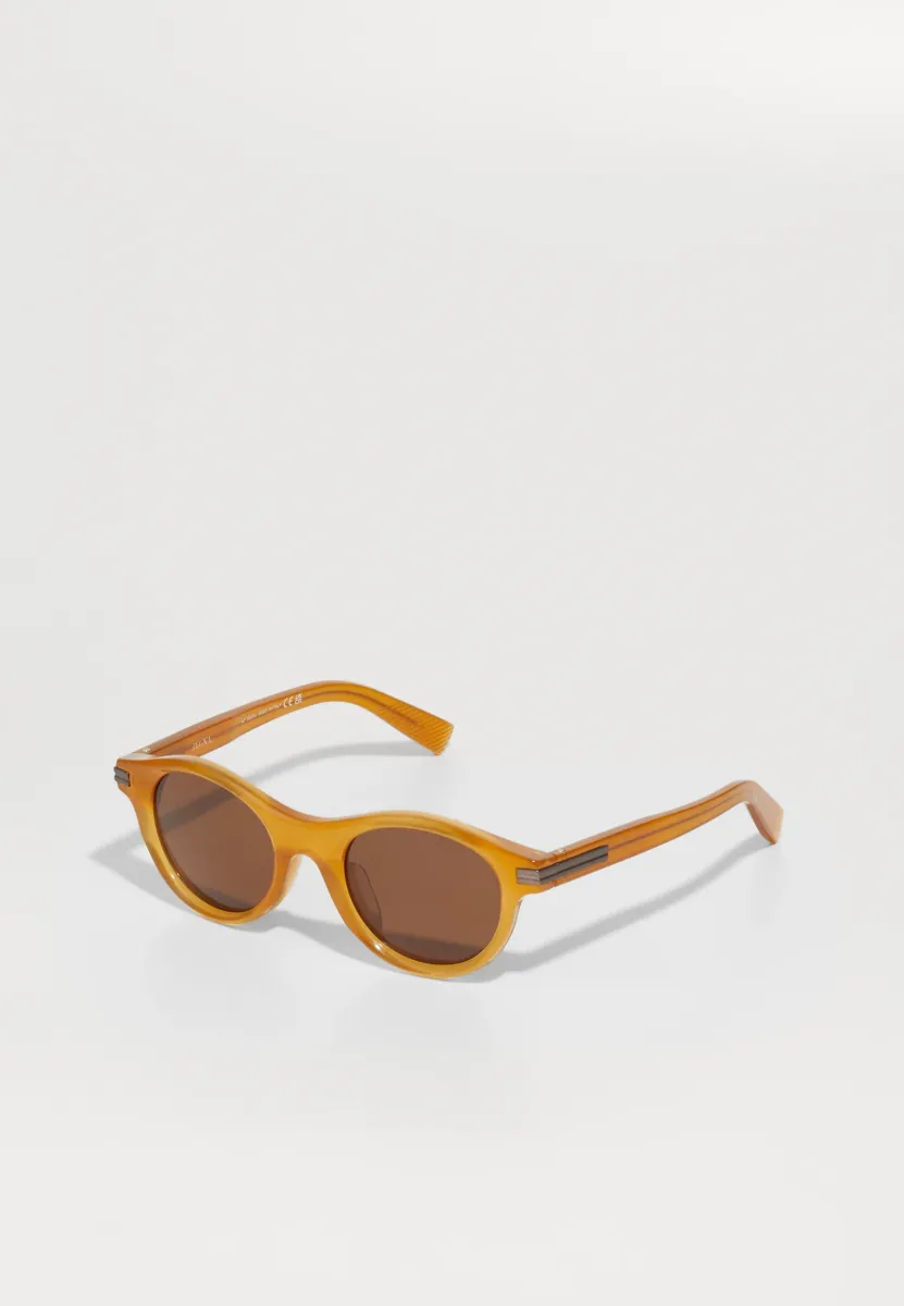 Sonnenbrille - shiny light brown /brown